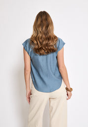 Peppercorn Naline Shirt Shirt 1039 FADED DENIM