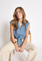Peppercorn Naline Shirt Shirt 1039 FADED DENIM