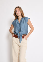 Peppercorn Naline Shirt Shirt 1039 FADED DENIM