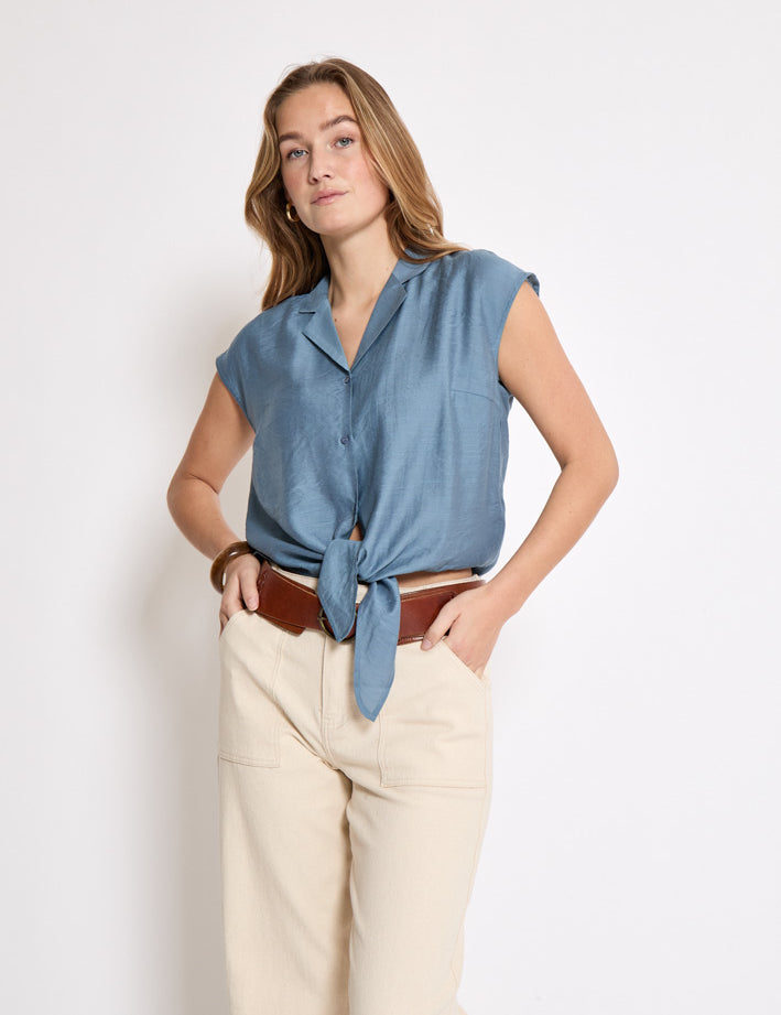 Peppercorn Naline Shirt Shirt 1039 FADED DENIM
