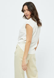 Peppercorn Naline Sleeveless Shirt Shirt 0001 White