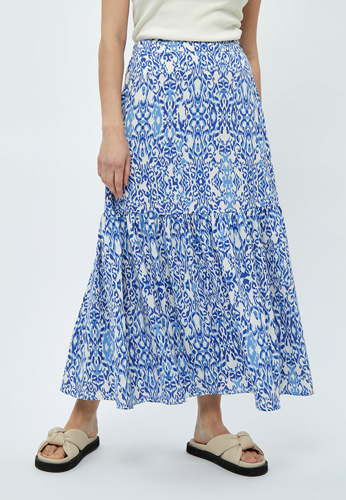 Peppercorn Nicoline Maxi Skirt Skirt 2993P Marina Blue Print