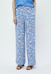 Peppercorn Nicoline Pants Pant 2993P Marina Blue Print