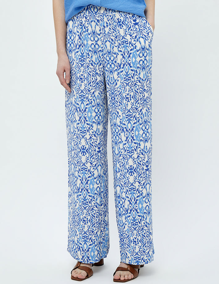 Peppercorn Nicoline Pants Pant 2993P Marina Blue Print