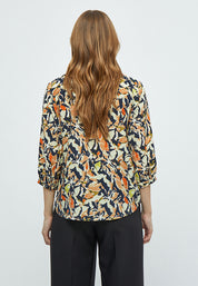 Peppercorn Odette Blouse Blouse 2958P Jet Black Print