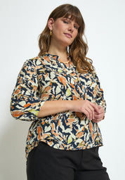 Peppercorn Odette Blouse Blouse 2958P Jet Black Print