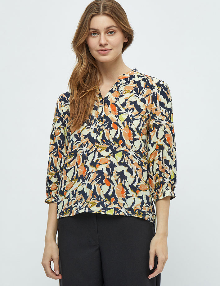 Peppercorn Odette Blouse Blouse 2958P Jet Black Print