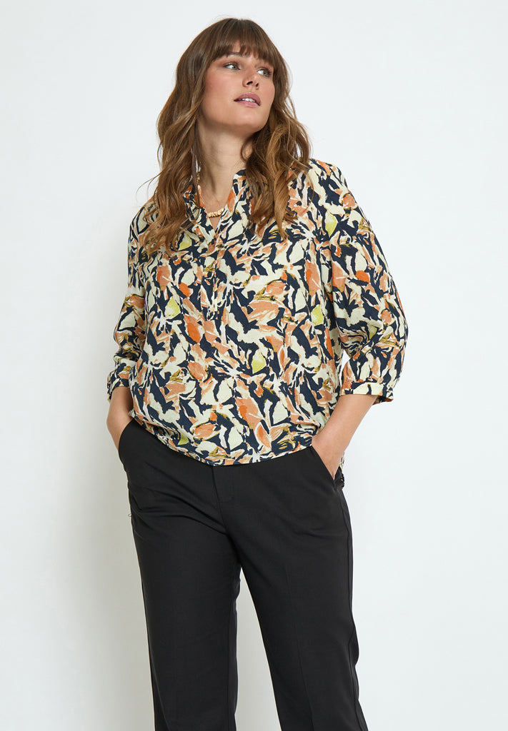 Peppercorn Odette Blouse Blouse 2958P Jet Black Print