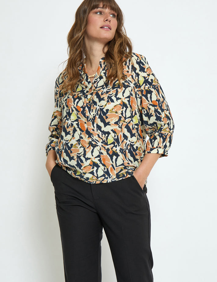 Peppercorn Odette Blouse Blouse 2958P Jet Black Print
