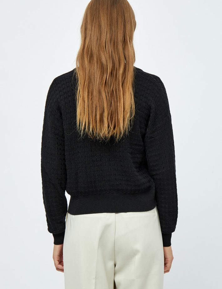 Peppercorn Ona Knit Cardigan Cardigans 9000 Black