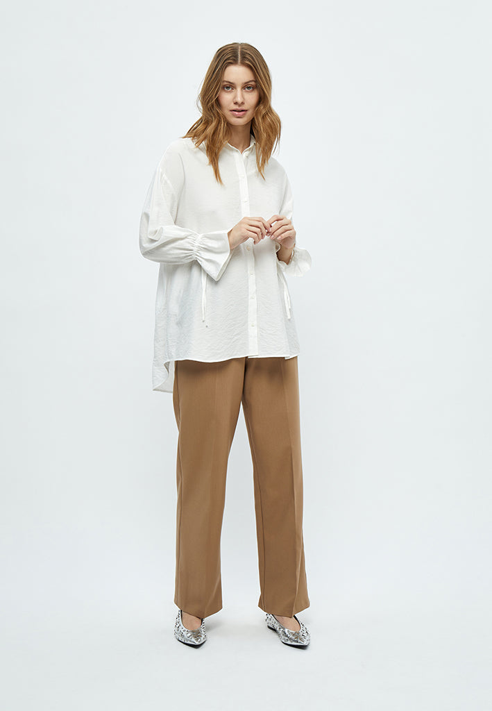 Peppercorn Orinna Long Sleeve Tie Cuff Shirt Shirt 0011 Gardenia