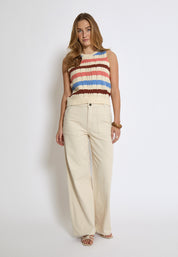 Peppercorn PCAida Top Top 1025S Skyblue Stripe