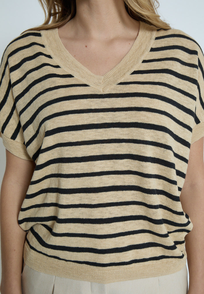 Peppercorn PCAlayan Blouse Blouse 9000S Black Stripe