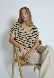 Peppercorn PCAlayan Blouse Blouse 9000S Black Stripe