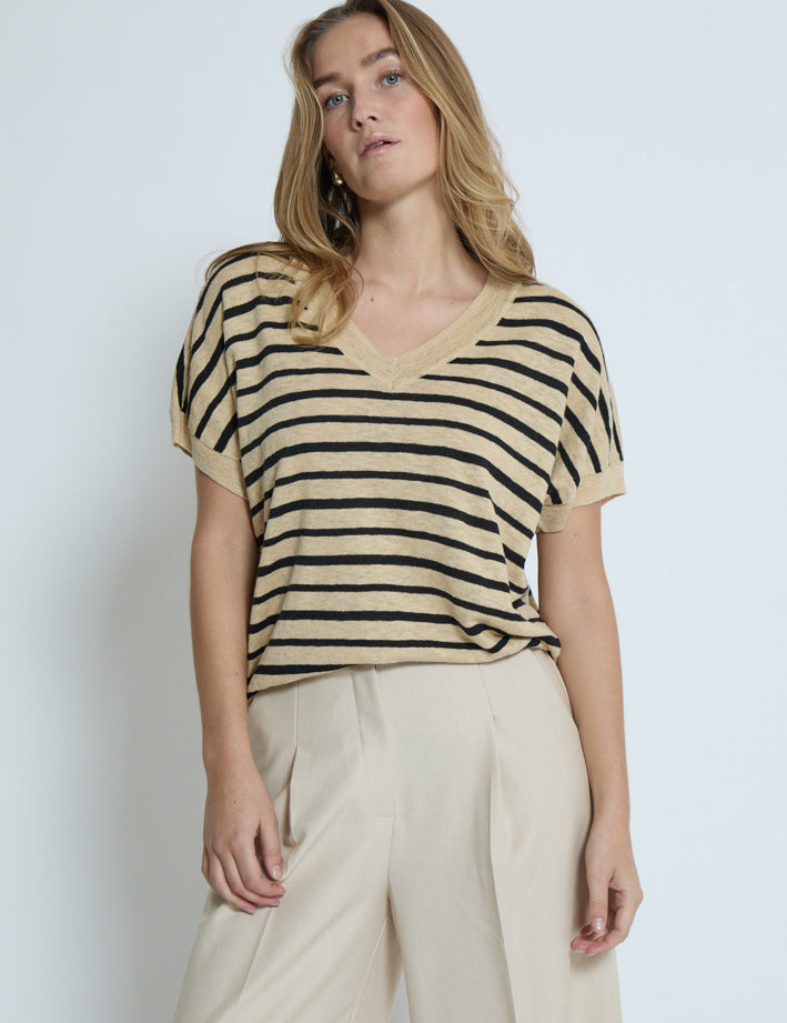 Peppercorn PCAlayan Blouse Blouse 9000S Black Stripe
