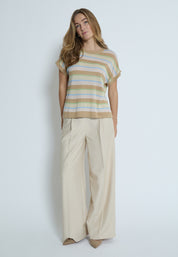 Peppercorn PCAlicia Knit Blouse Blouse 4030MET Pearl Pink Met.