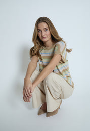 Peppercorn PCAlicia Knit Blouse Blouse 4030MET Pearl Pink Met.