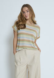 Peppercorn PCAlicia Knit Blouse Blouse 4030MET Pearl Pink Met.