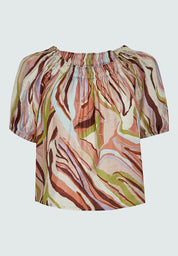 Peppercorn PCAnnabell Blouse Blouse 0202P Whitecap Cream Print