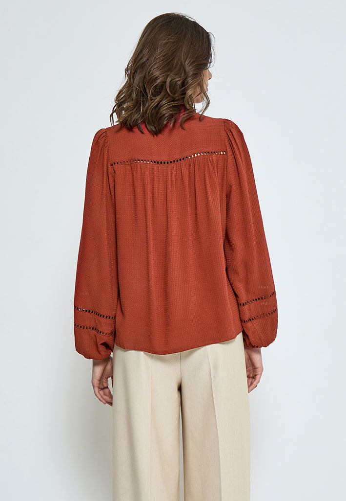 Peppercorn PCBabro Shirt Shirt 4086 Red Ochre