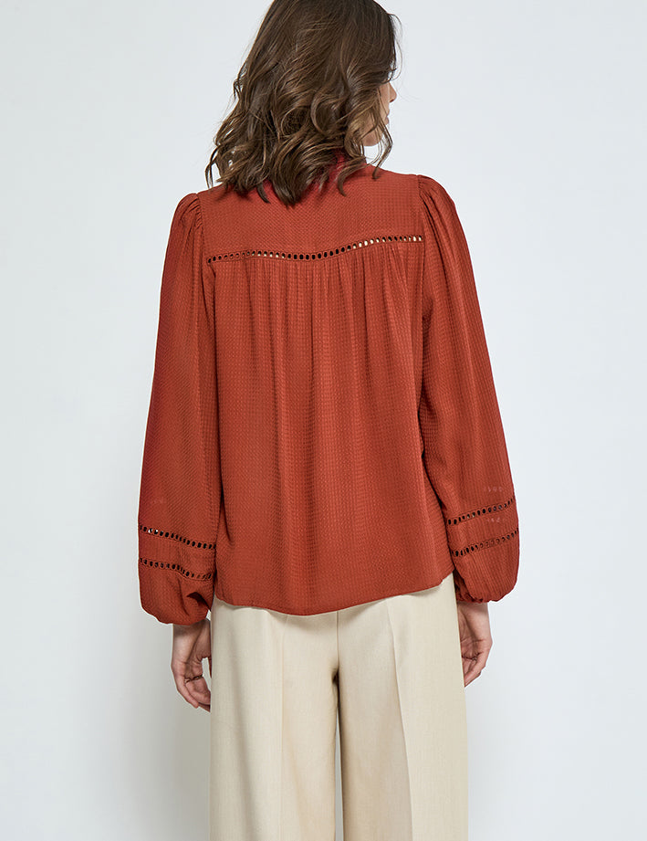 Peppercorn PCBabro Shirt Shirt 4086 Red Ochre