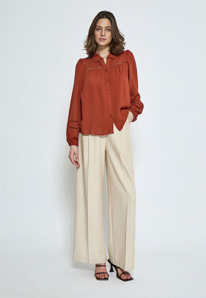 Peppercorn PCBabro Shirt Shirt 4086 Red Ochre