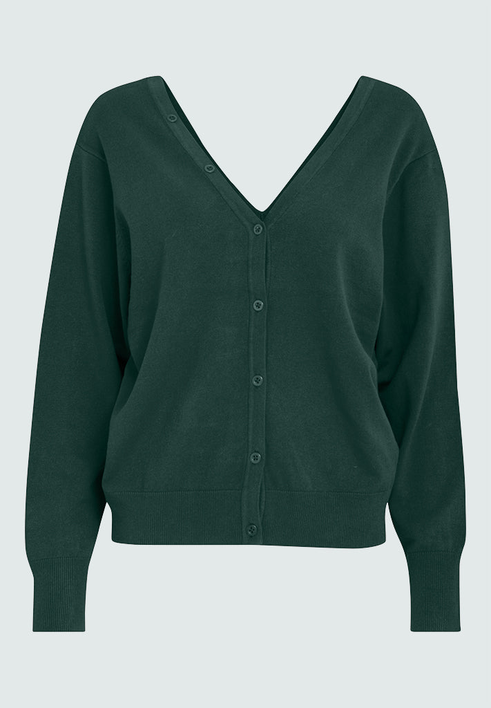 Peppercorn PCBandy V-Neck cardigan Cardigans 4112 Jungle Green