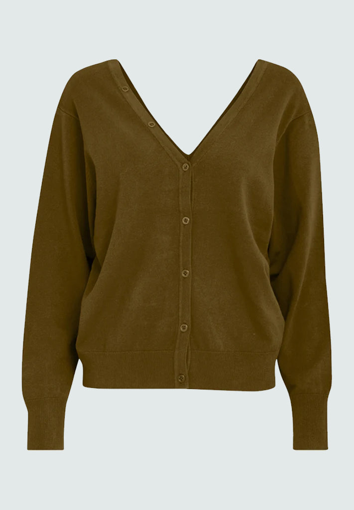 Peppercorn PCBandy V-Neck cardigan Cardigans 6012 Kangaroo Brown