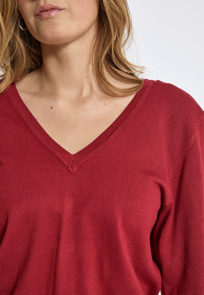Peppercorn PCBandy V-Neck cardigan Cardigans 652 Karanda Red