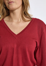 Peppercorn PCBandy V-Neck cardigan Cardigans 652 Karanda Red