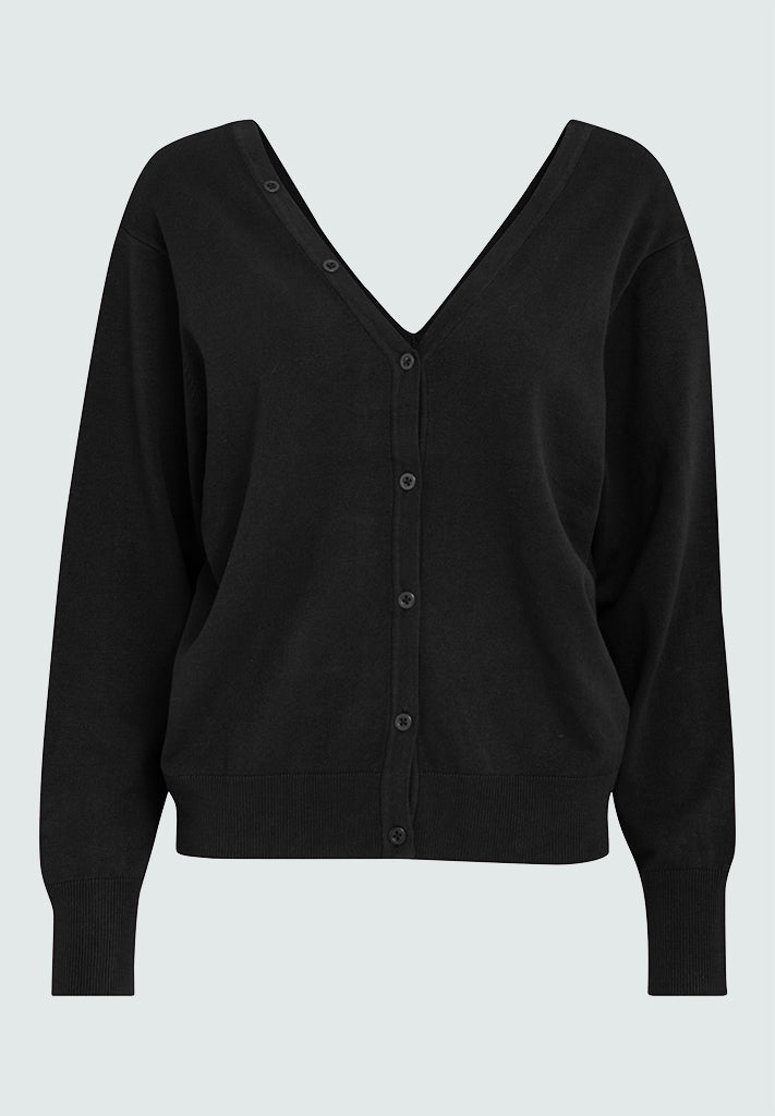 Peppercorn PCBandy V-Neck cardigan Cardigans 9000 Black