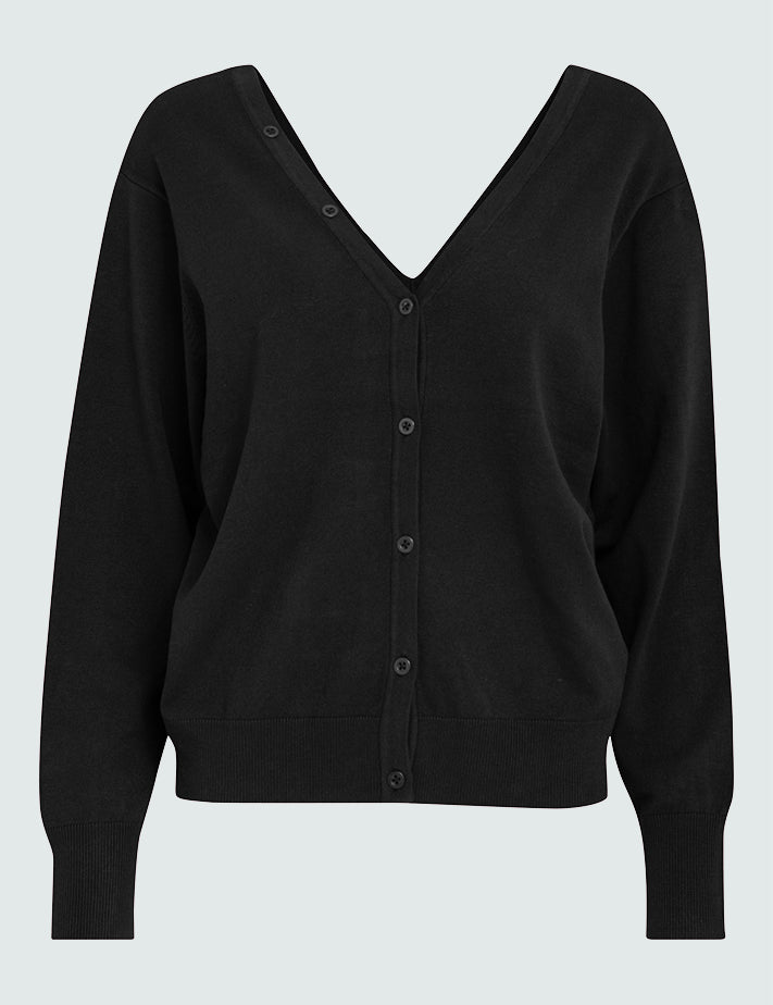 Peppercorn PCBandy V-Neck cardigan Cardigans 9000 Black