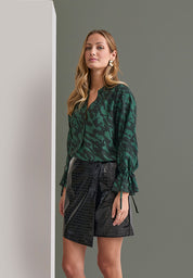 Peppercorn PCCarmina Blouse Blouse 4112P Jungle Green Print