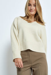 Peppercorn PCCeleste GRS V-Neck Knit Pullover Pullover 0202 Whitecap Grey