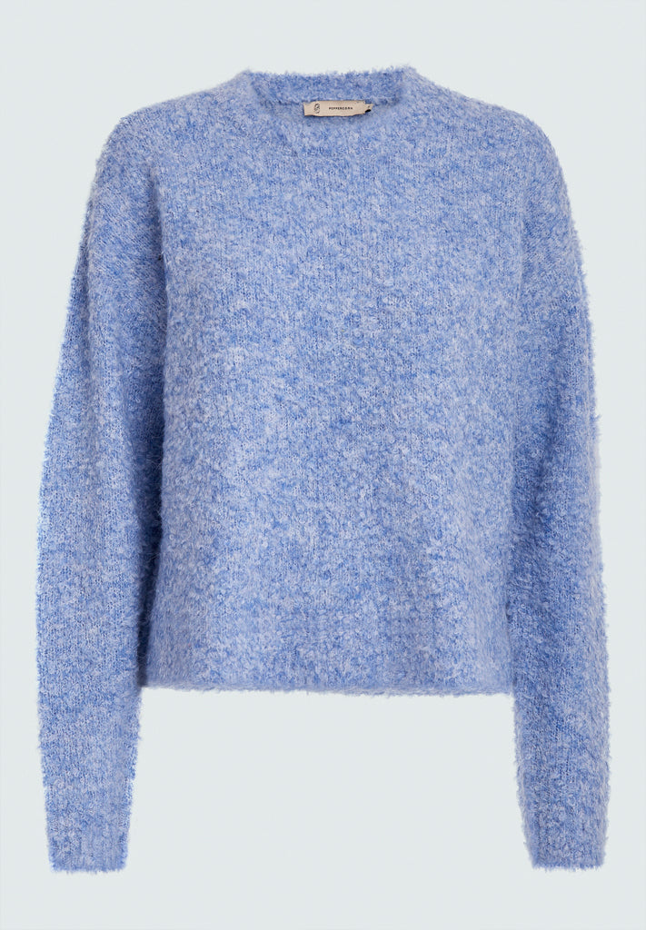 Peppercorn PCCoral Boucle Knit Pullover Pullover 520M Allure Blue Melange