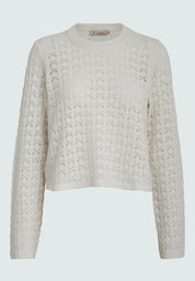 Peppercorn PCDana Open Knit Pullover Pullover 0011 Gardenia