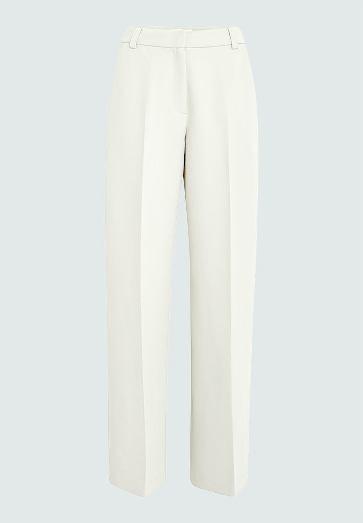 Peppercorn PCDelia Mid Waisted Straight Pant Pant 0011 Gardenia