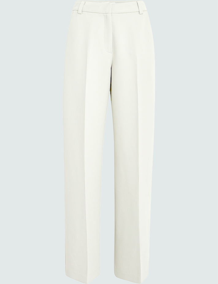 Peppercorn PCDelia Mid Waisted Straight Pant Pant 0011 Gardenia