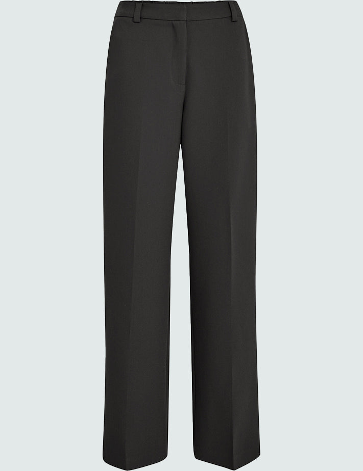 Peppercorn PCDelia Mid Waisted Straight Pant Pant 167 Dark Gray
