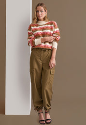 Peppercorn PCDemi Mid Waisted Wide Leg Pant Pant 6012 Kangaroo Brown