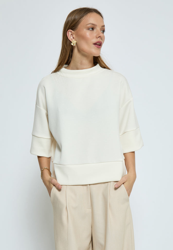 Peppercorn PCDicette Sweat Blouse 0011 Gardenia