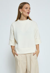 Peppercorn PCDicette Sweat Blouse 0011 Gardenia