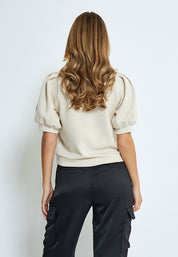 Peppercorn PCDicette Zip Sweat Sweatshirt 0265 Sandshell