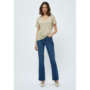 Peppercorn PCDicte V T-Shirt T-Shirt 101 Feather Grey Melange