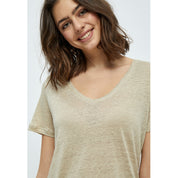 Peppercorn PCDicte V T-Shirt T-Shirt 101 Feather Grey Melange