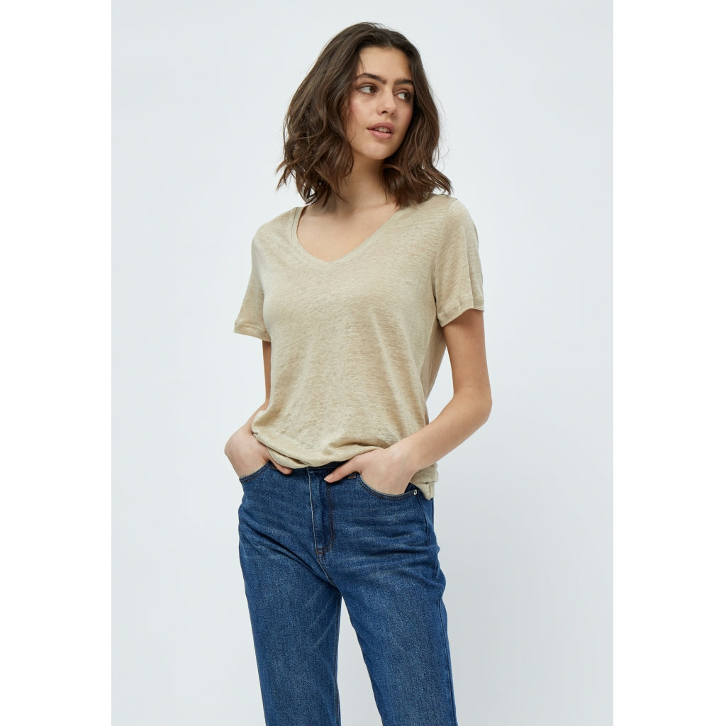 Peppercorn PCDicte V T-Shirt T-Shirt 101 Feather Grey Melange