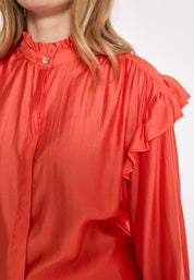 Peppercorn PCFallula Wide Sleeve Shirt Shirt 4071 GRENADINE