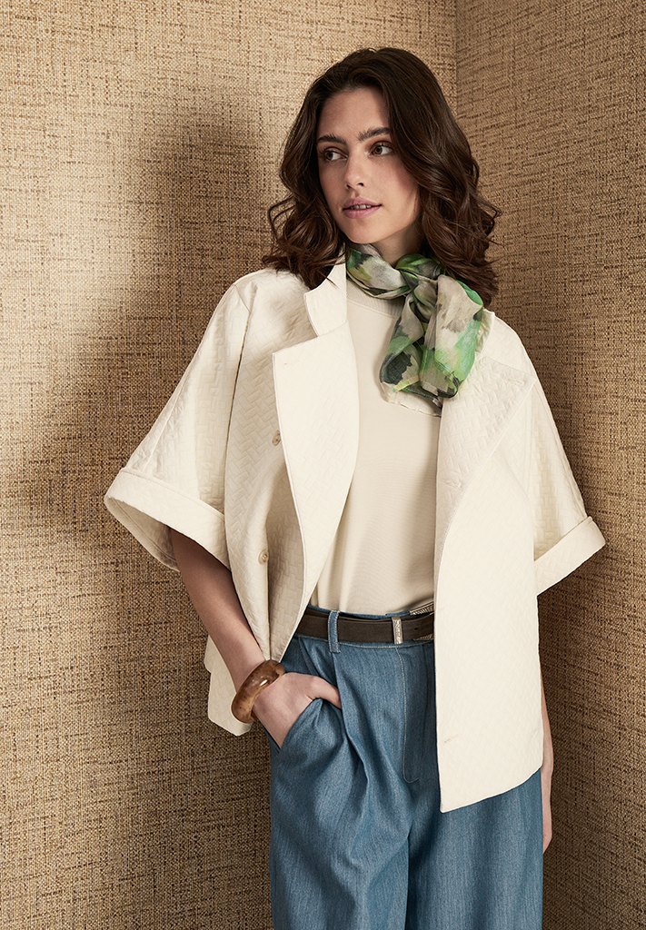 Peppercorn PCFanou Short Jacket Jacket 2213 Silver Birch