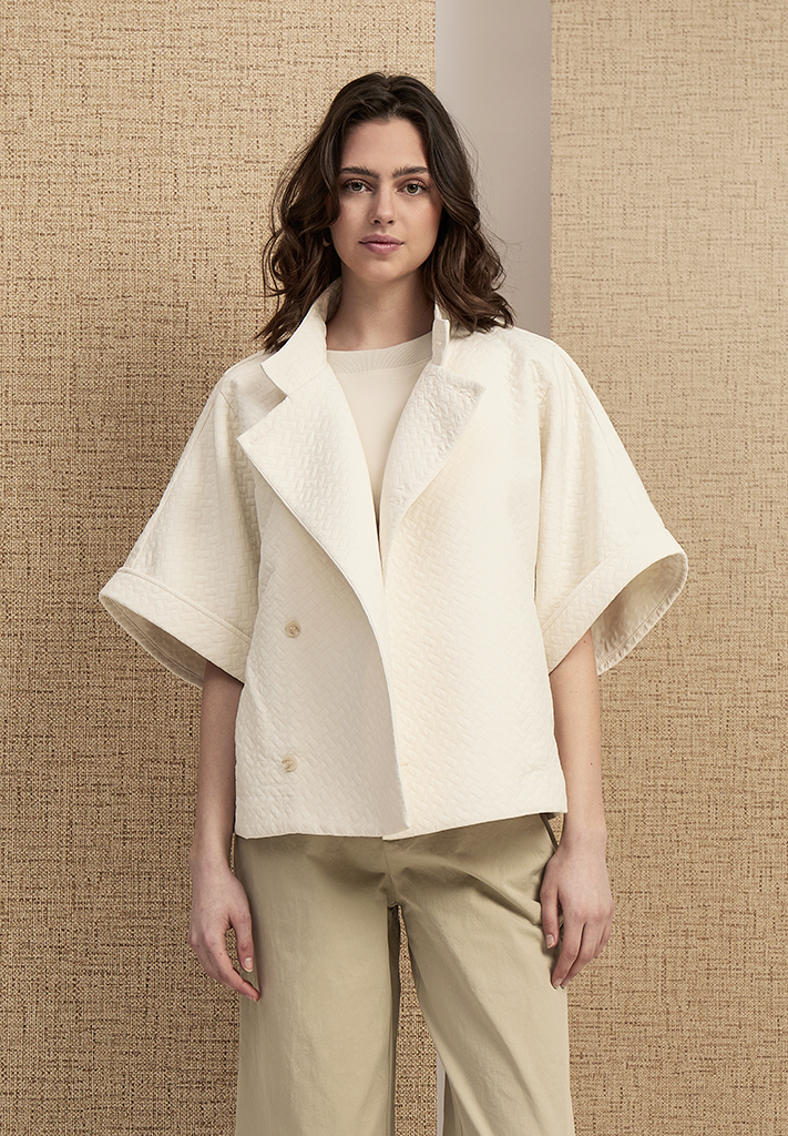 Peppercorn PCFanou Short Jacket Jacket 2213 Silver Birch
