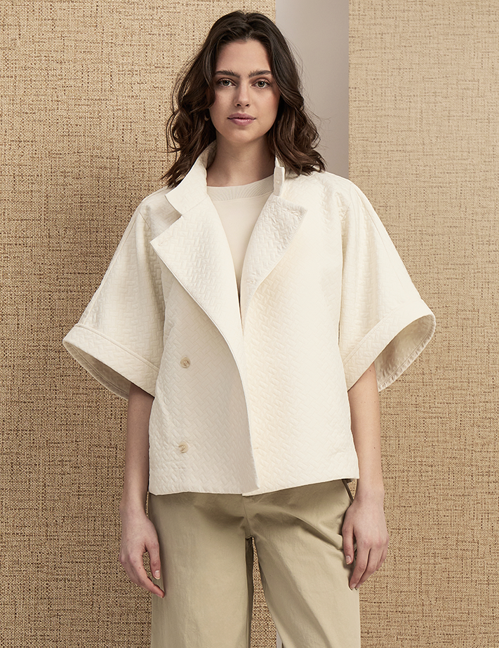 Peppercorn PCFanou Short Jacket Jacket 2213 Silver Birch